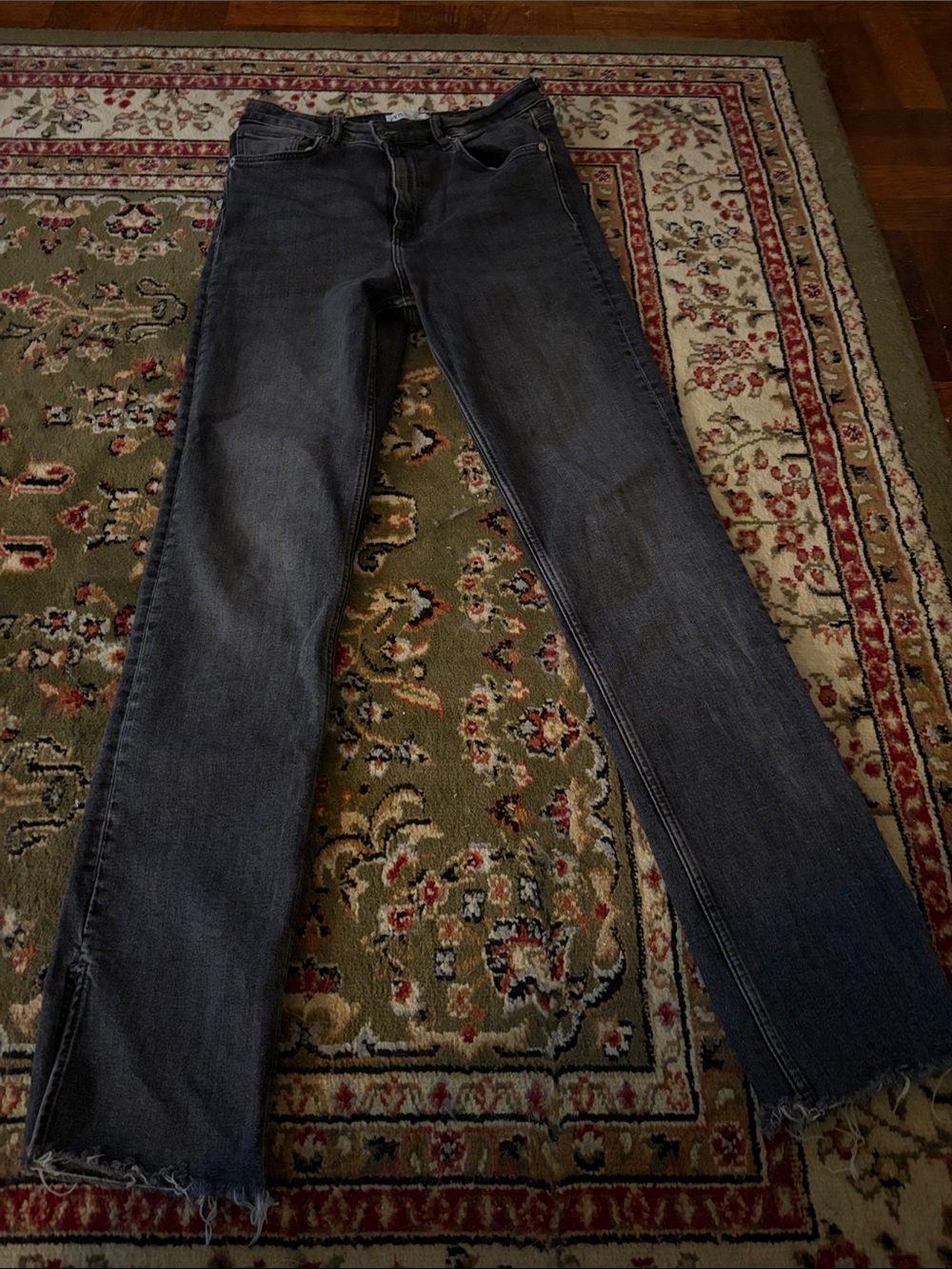 Zara Dark Gray Flare Jeans